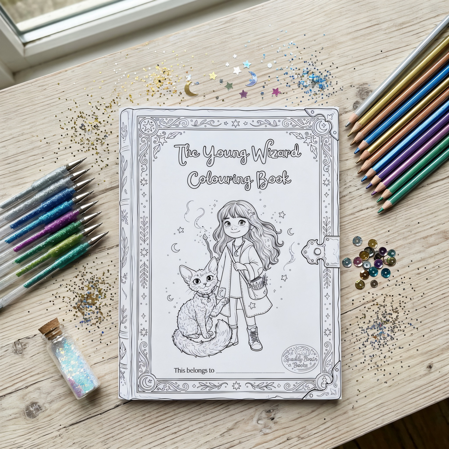 The Young Wizard Colouring Book - 24 page PDF Download