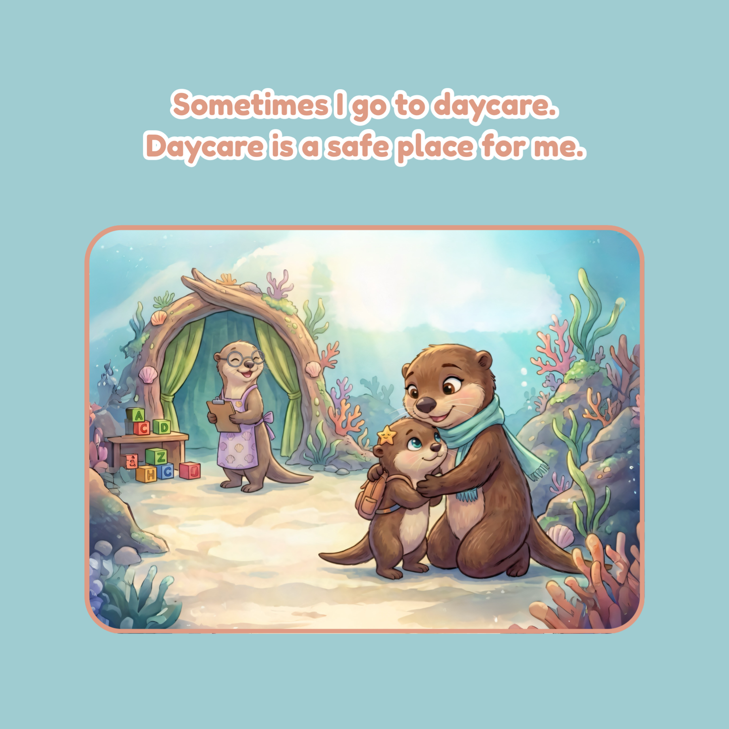 “I am Safe at Daycare” - Separation Anxiety Supportive Story (customisable template download)